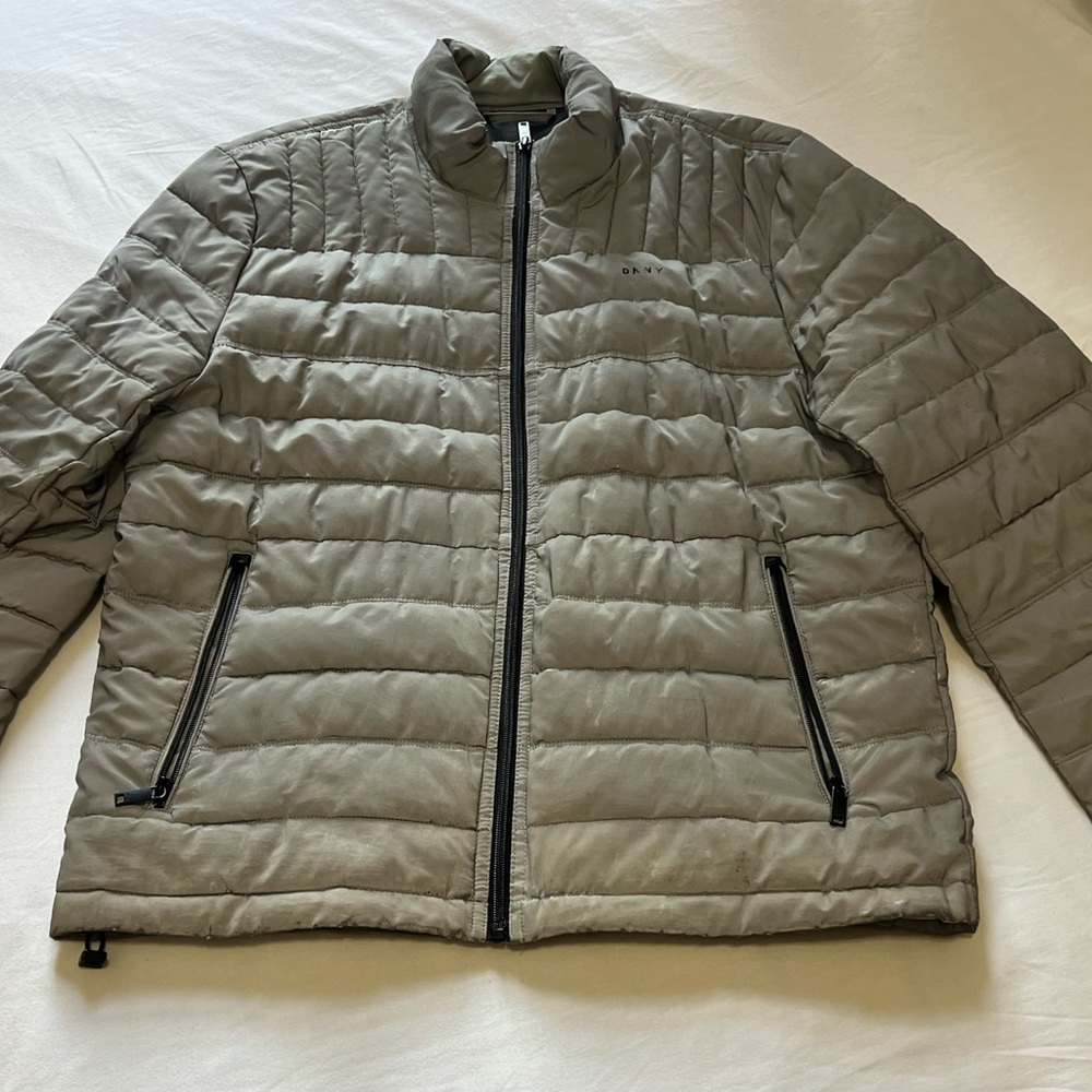 DKNY Mixed Media Classic Puffer